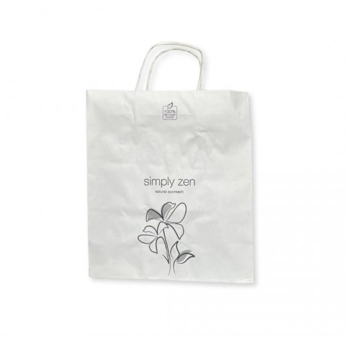 simply zen recycled paper sohpper bag