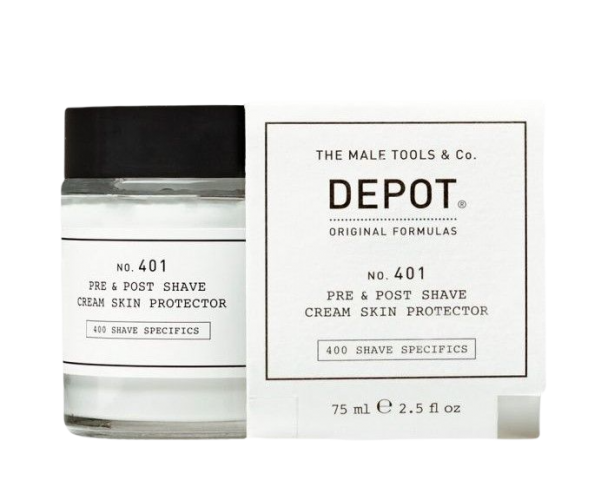 depot 401 pre&post shave cream skin protector