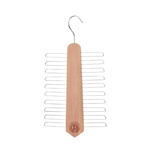 depot cedar wood tie hanger